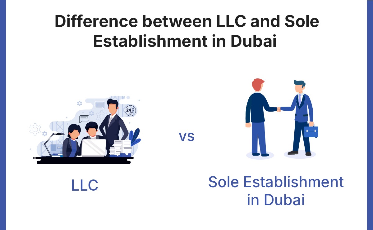 Difference between LLC and sole establishment in Dubai